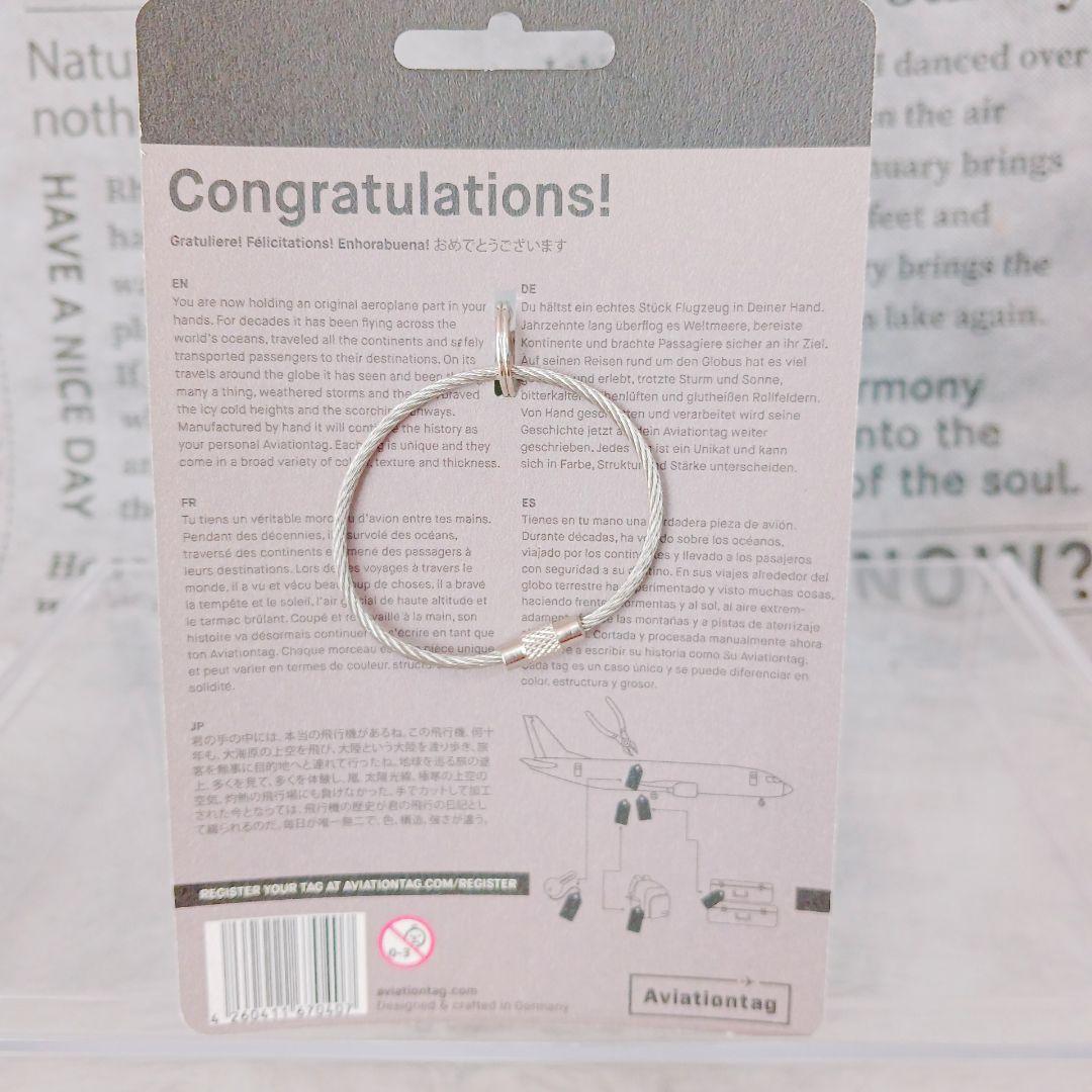 ☆希少☆アビエーションタグ DC-3 D-CXXX 実機外板 限定キーホルダー