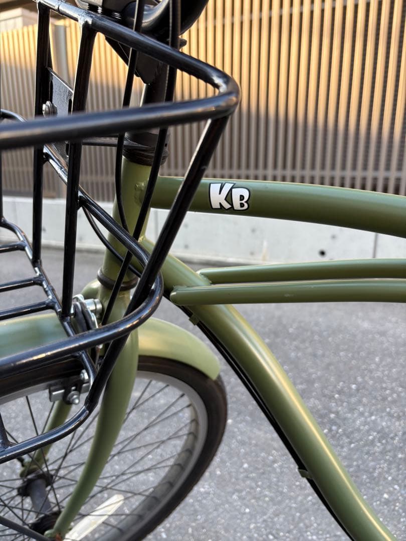 オリーブグリーン KBビーチクルーザー 自転車