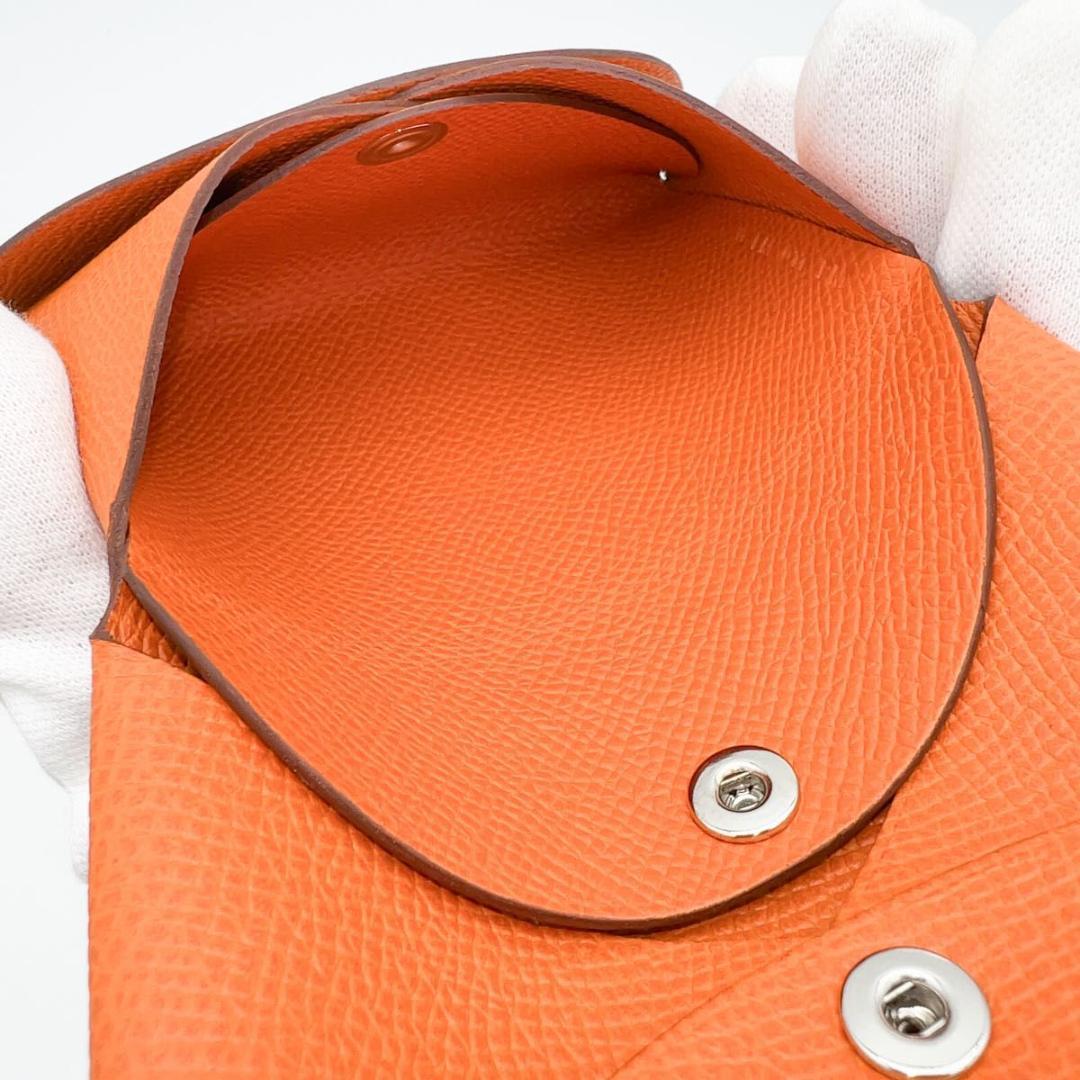 SALE【新品同様】エルメス ヴォーエプソン カルヴィ デュオ オレンジ U刻印