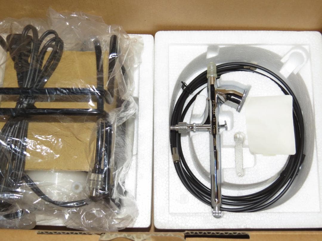 Mr.リニアコンプレッサーL5/エアブラシセット PS311 開封済 塗料未使用