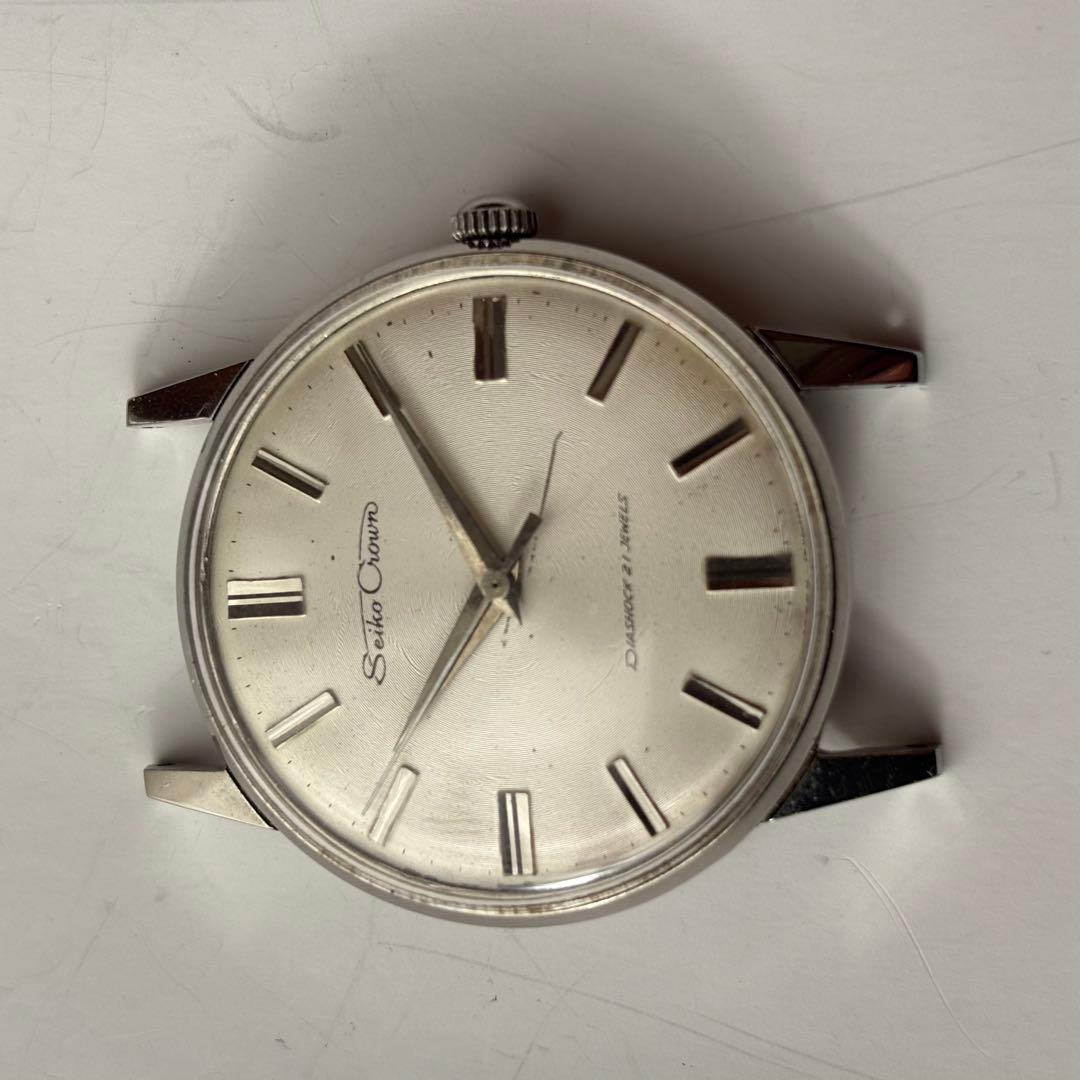 Seiko Crown 手巻き時計 シルバー