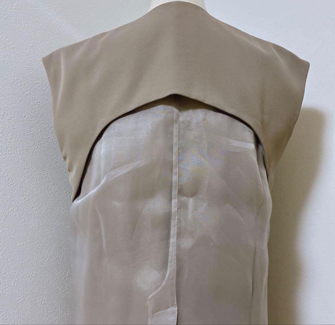 ANDRESDアンドレスド　ニアナ　カーキ　バックシアージレセットアップドレス