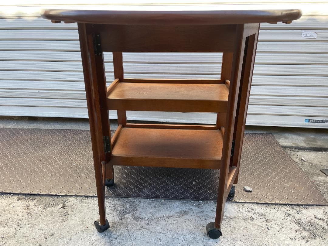 ★ 昭和レトロ 古家具 バタフライワゴン キッチンワゴン テーブルワゴン