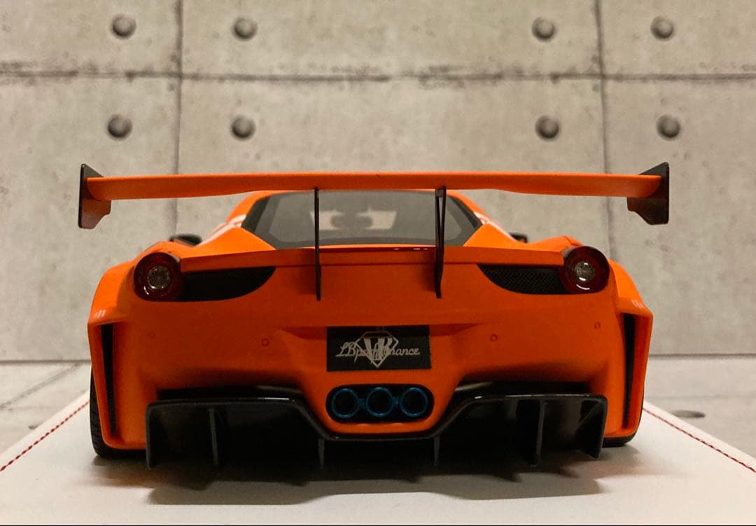 【限定66台】LBWK 1/18 フェラーリ458 マットオレンジ　新品