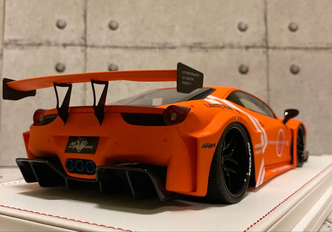 【限定66台】LBWK 1/18 フェラーリ458 マットオレンジ　新品