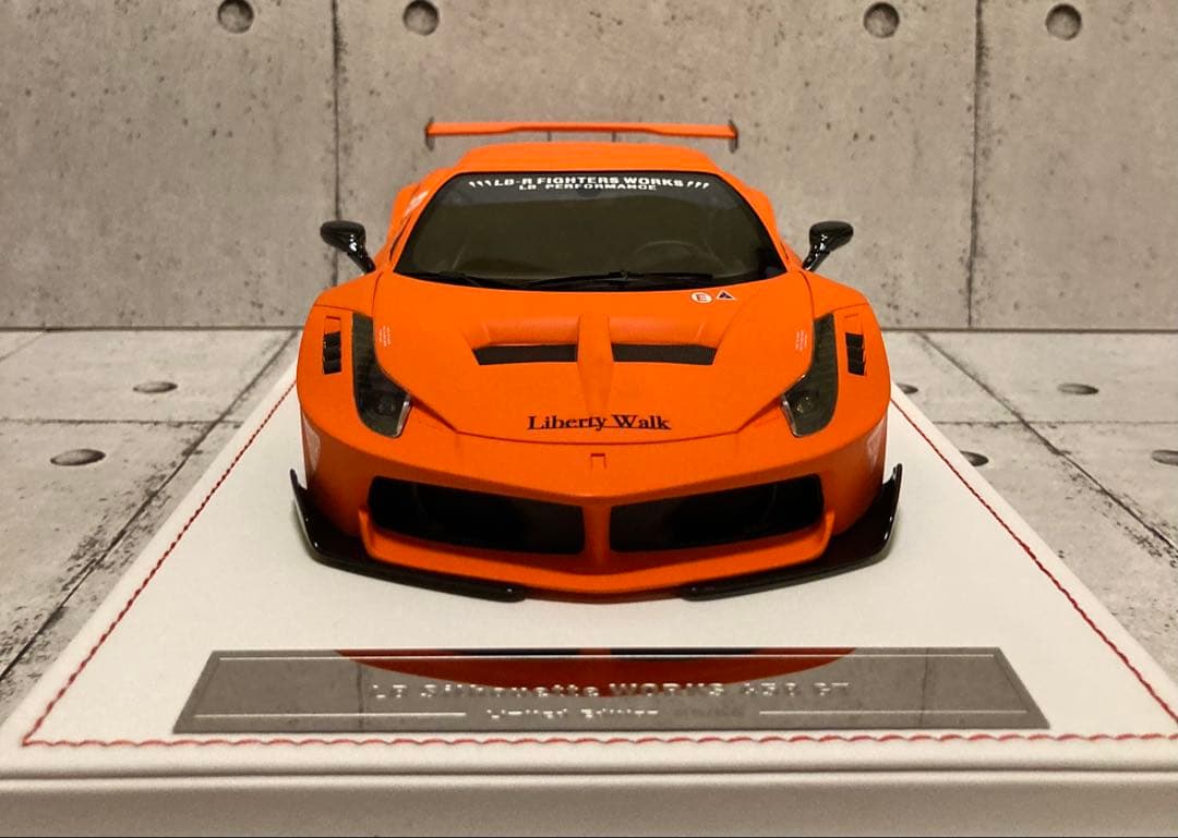 【限定66台】LBWK 1/18 フェラーリ458 マットオレンジ　新品