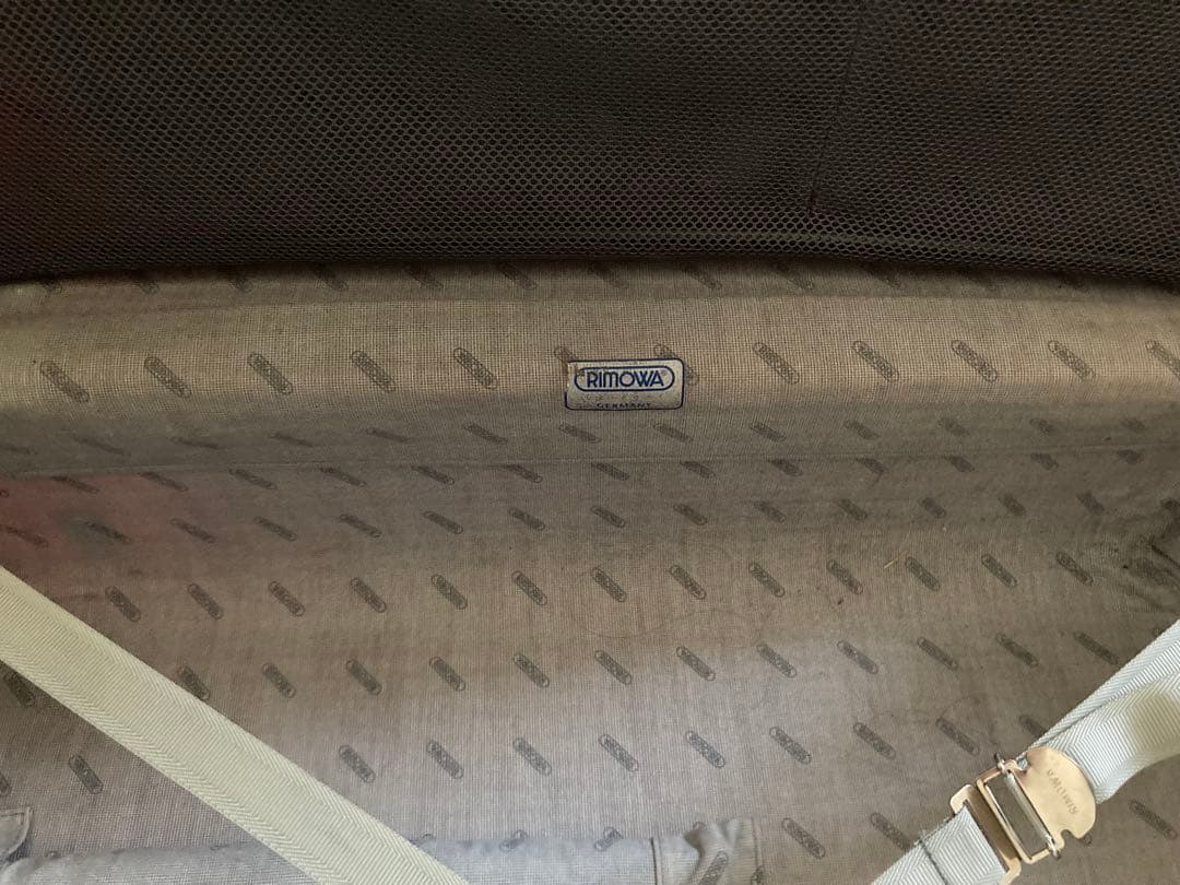 検討RIMOWA レッド ストライプ キャリーケース2輪約70L廃盤軽い男女兼用