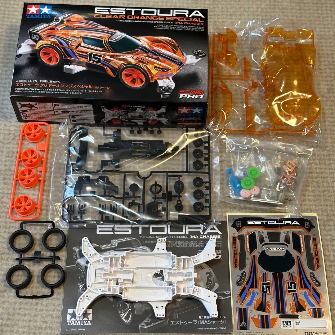 ミニ四駆　新品　デクロスクリヤーブルースペシャル　他MAシャーシ　まとめ売り