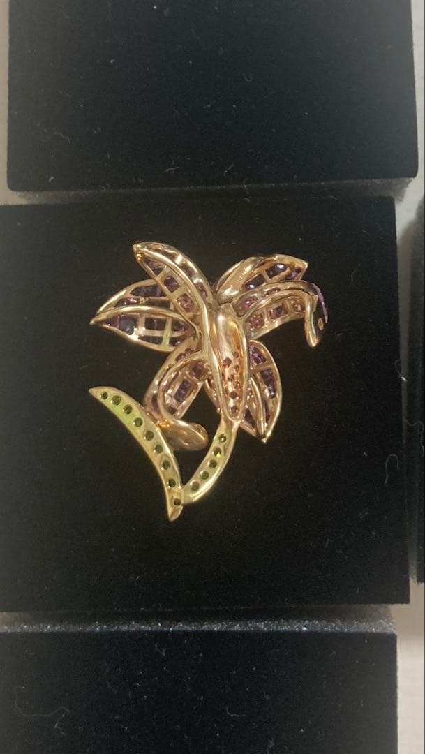 GSTV K18 ピンクサファイア　ミステリーセッティング　ペンダントトップ