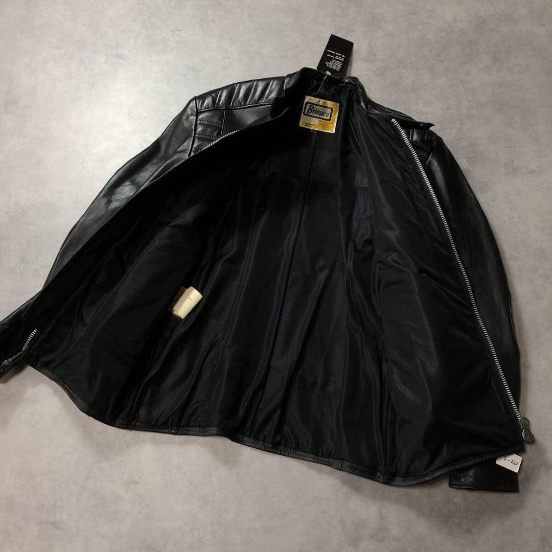 GQ3293◇Brimaco : 70's ヴィンテージ レザーライダース