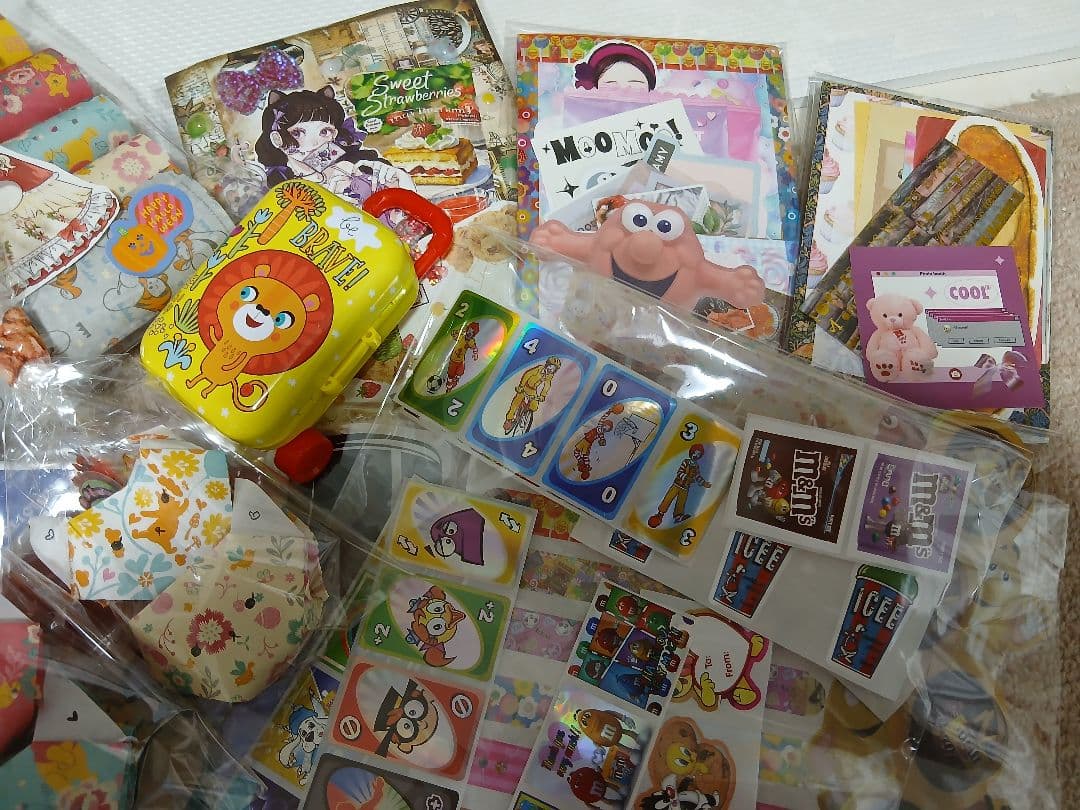 紙モノまとめ売り★紙モノおすそ分け★アメキャラ★バラメモ★シール★マステ★デザペ