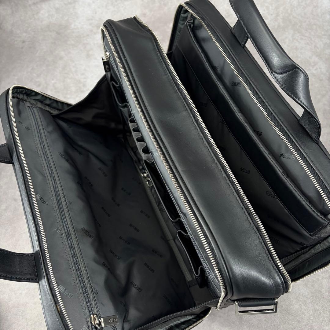 【美品】ブリー 2way ブリーフケース ビジネスバッグ 本革 書類鞄 ブラック