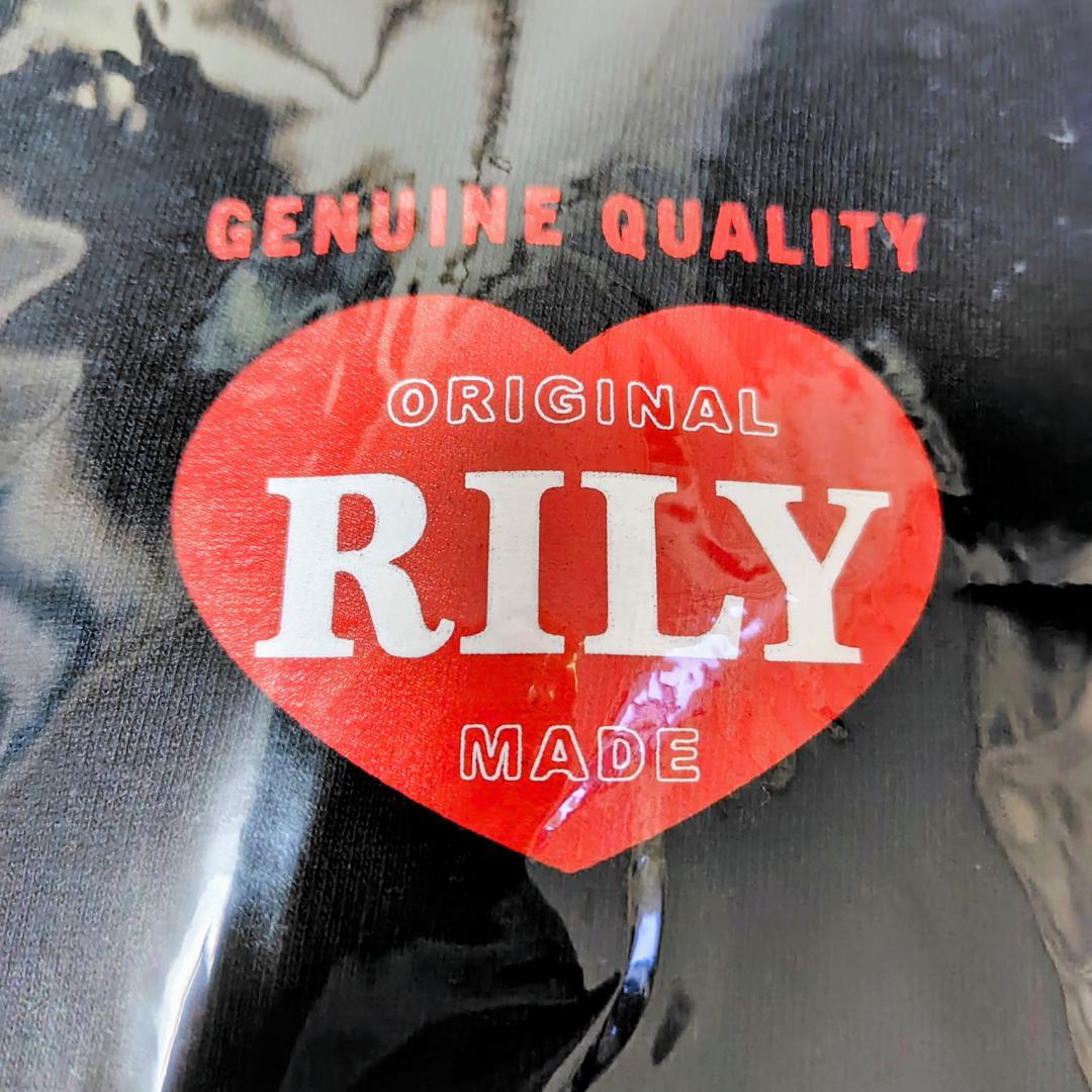 RILY ハートロゴTシャツ ブラック 黒