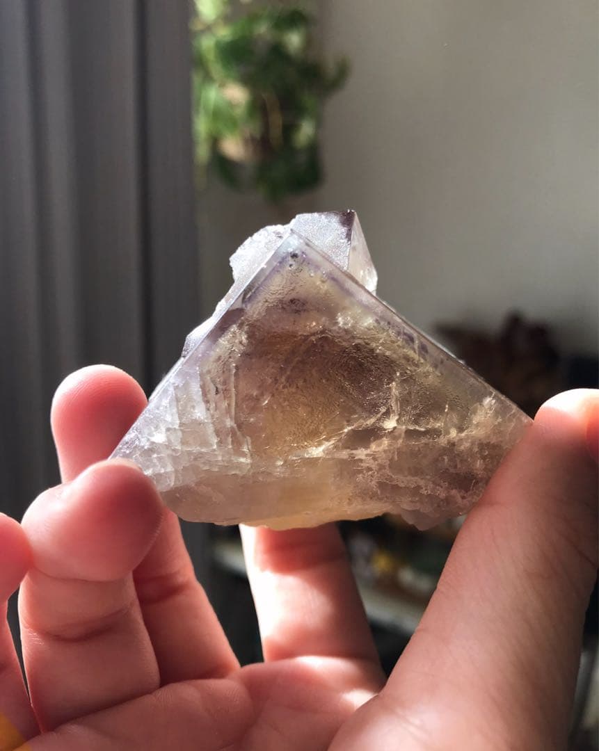 ミ*オ様 イギリス産　Sherry Twins Pocket フローライト 鉱物