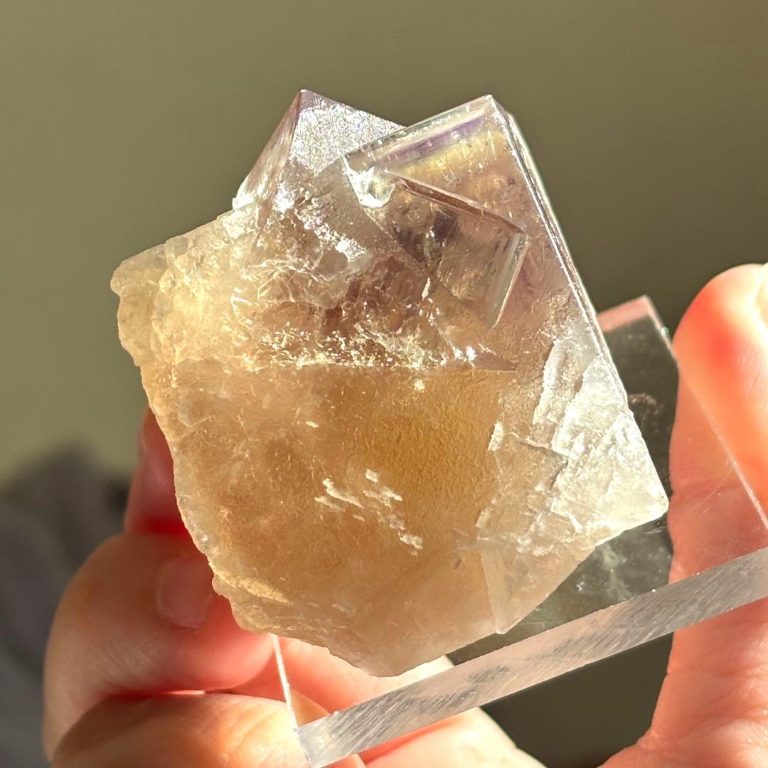 ミ*オ様 イギリス産　Sherry Twins Pocket フローライト 鉱物