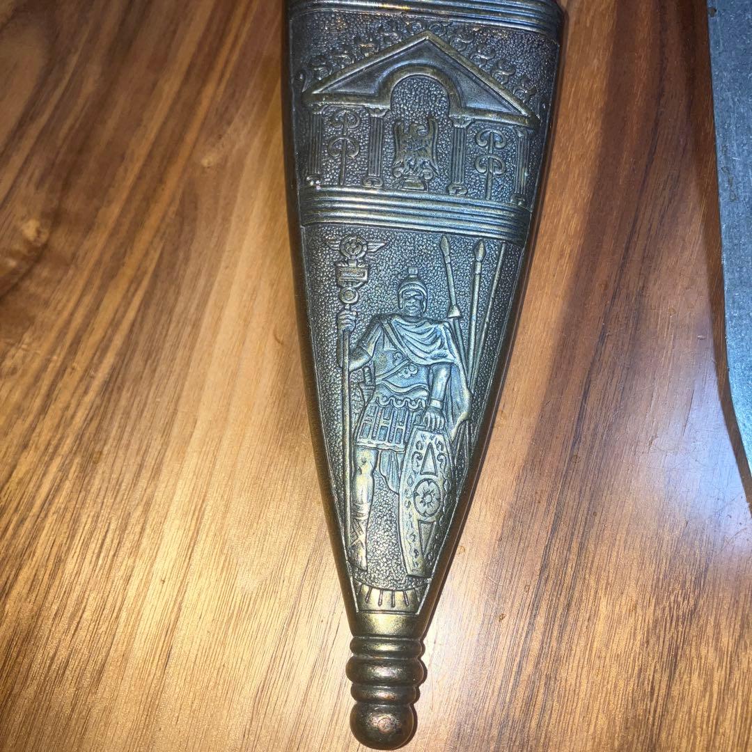 DENIX グラディウス シーザーソード ゴールド　赤い鞘　革風の鞘