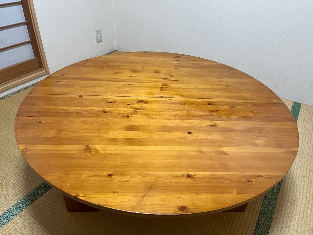 円形木製テーブル 直径約120cm