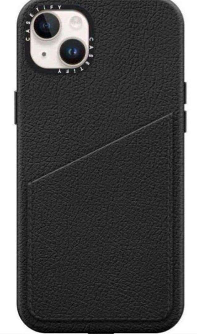 未使用Casetify iPhone14 Plus 15Plus レザーケース