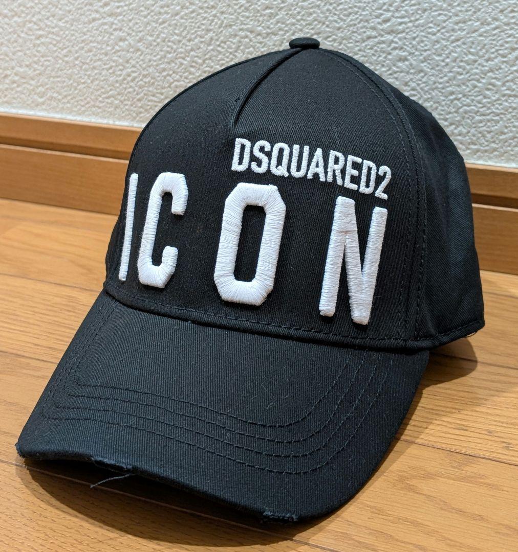 正規代理店品・新品❗️DSQUAREDディースクエアード2 ICON 帽子 黒色