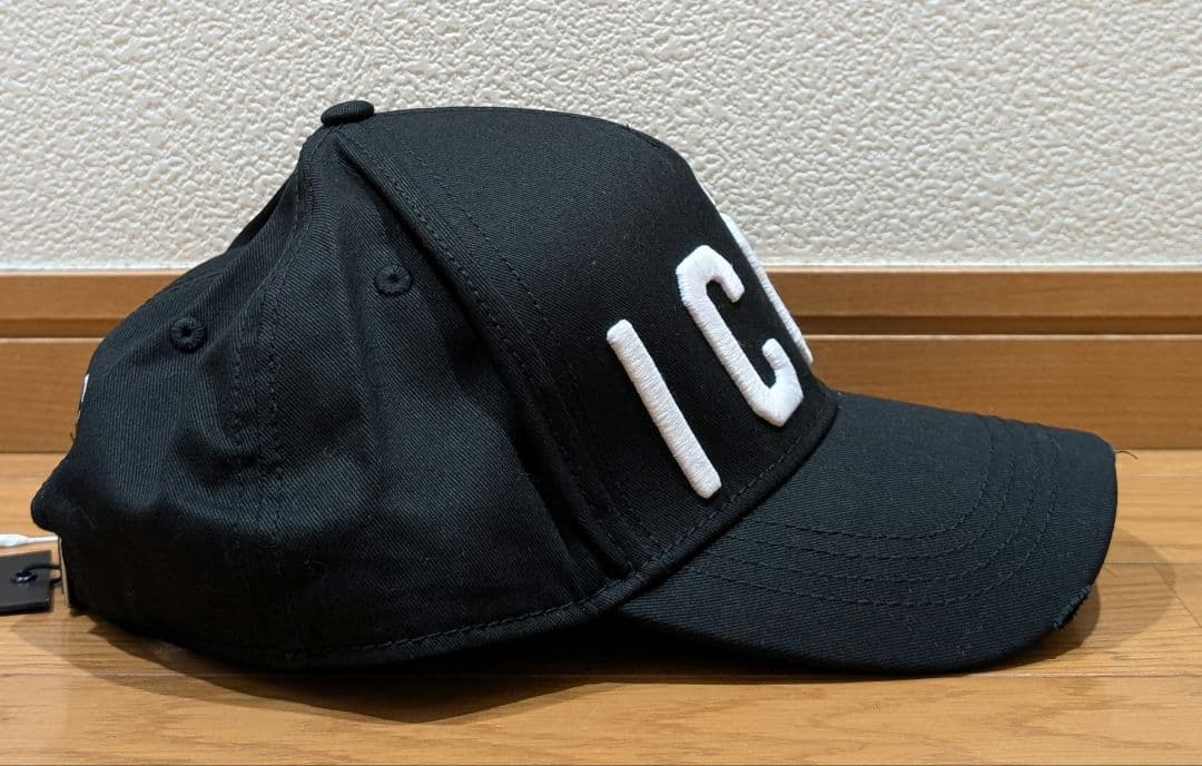 正規代理店品・新品❗️DSQUAREDディースクエアード2 ICON 帽子 黒色