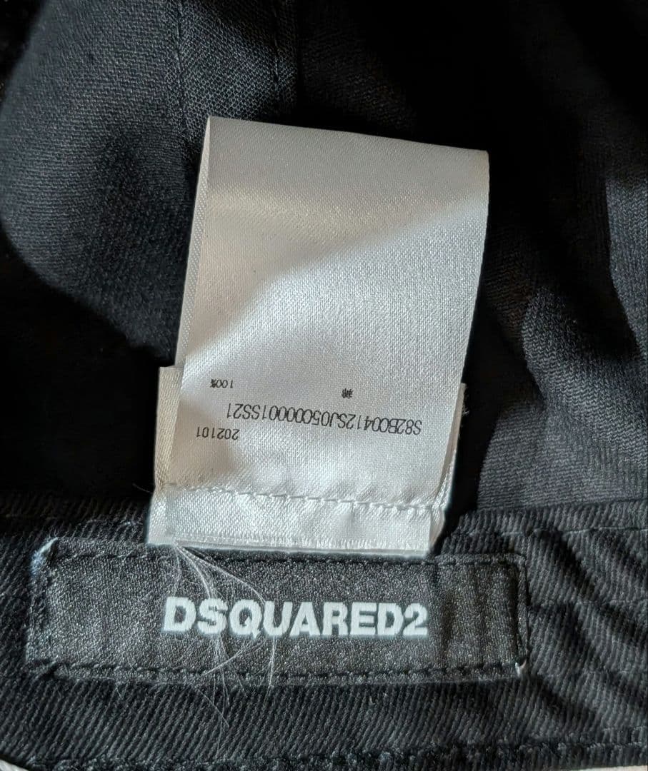 正規代理店品・新品❗️DSQUAREDディースクエアード2 ICON 帽子 黒色