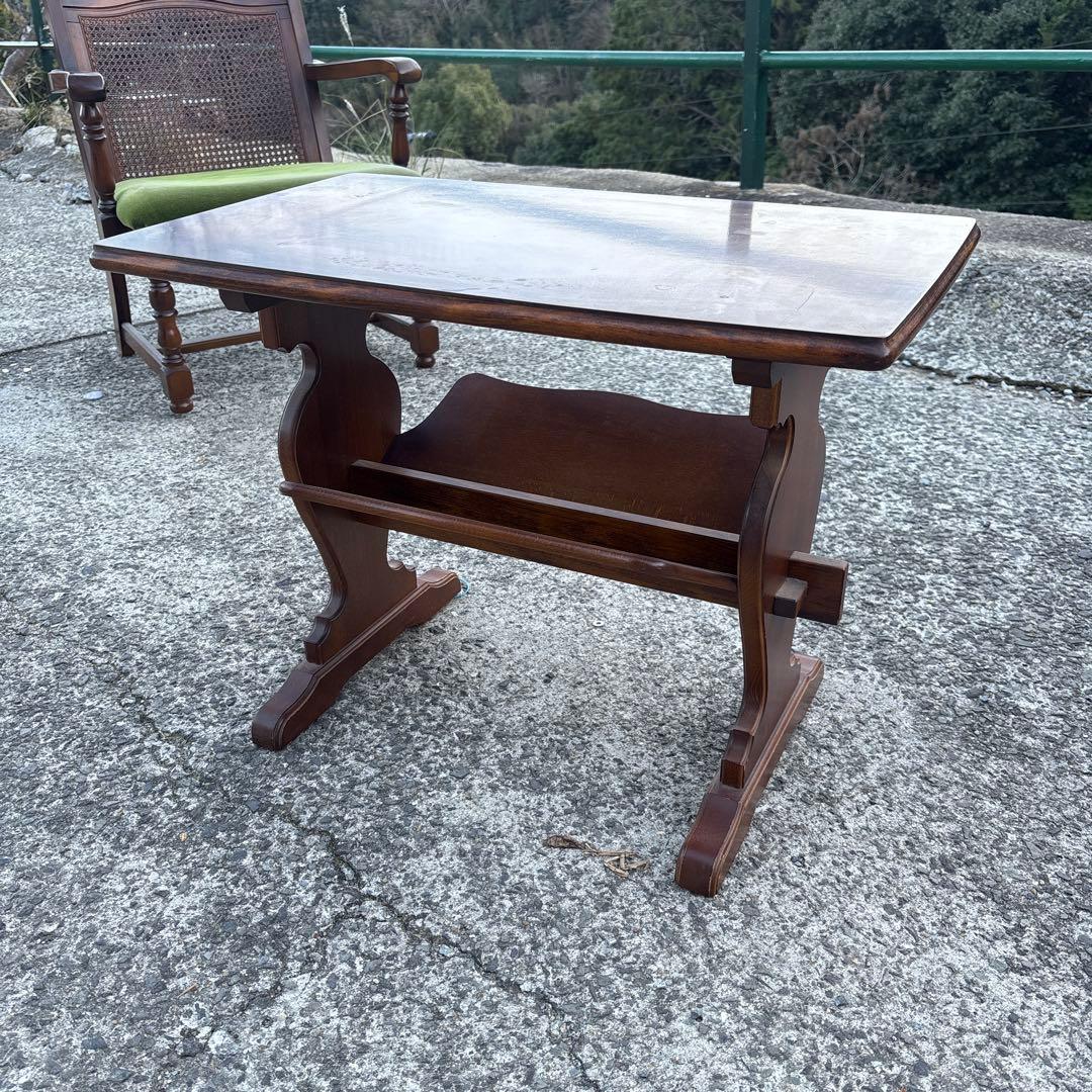 寺222 オールド カリモク コロニアルシリーズ サイドテーブル