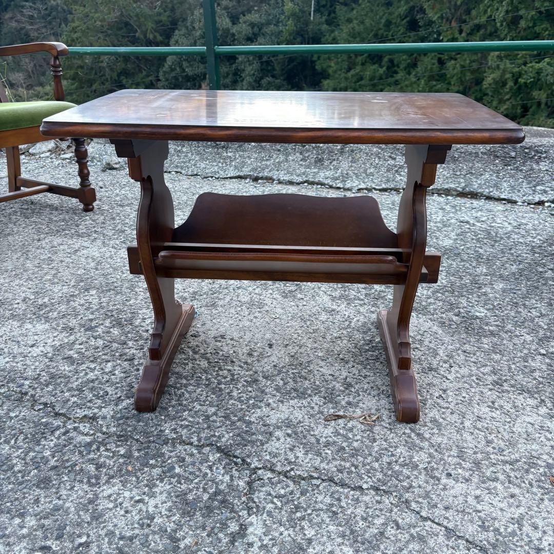 寺222 オールド カリモク コロニアルシリーズ サイドテーブル