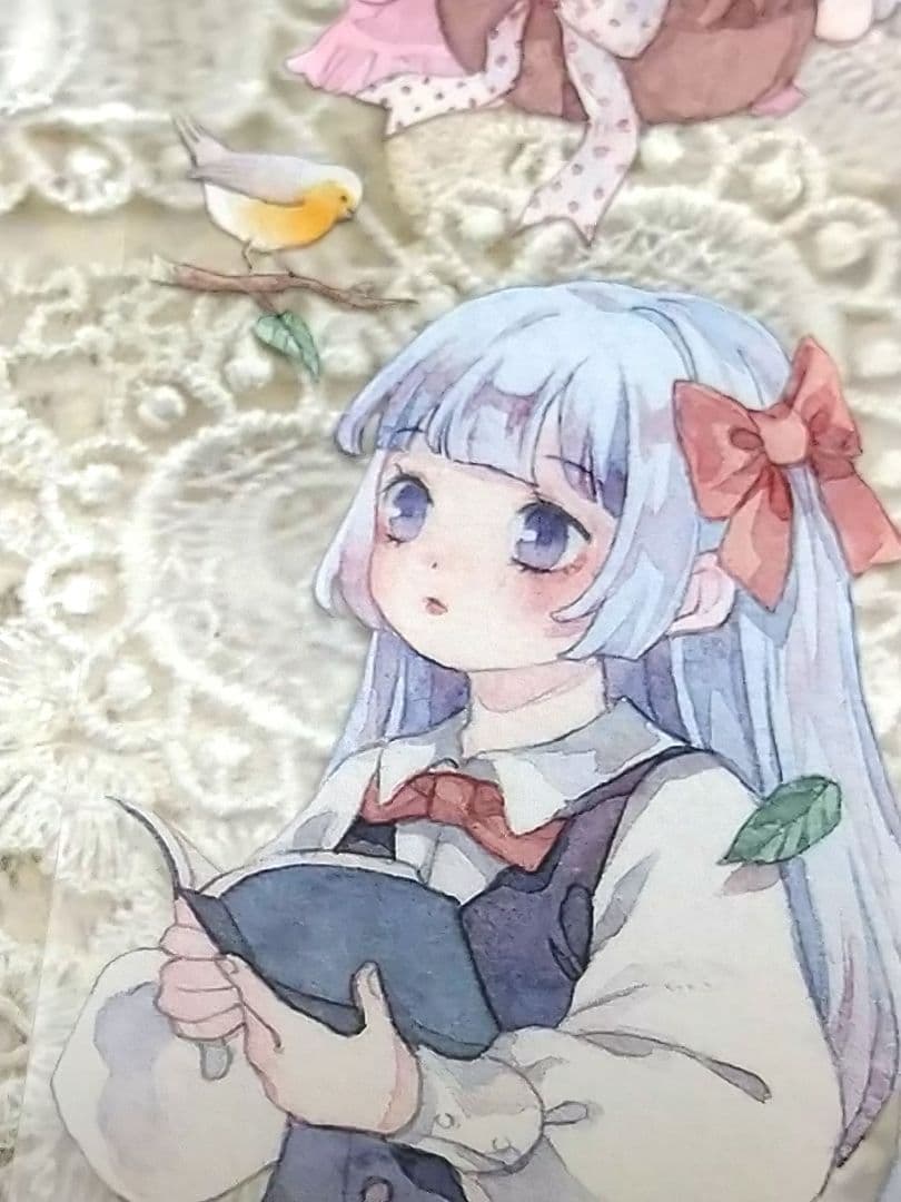 J244＃知更少女永不拖稿(PET)柚木社切り売り海外人物マステ女の子