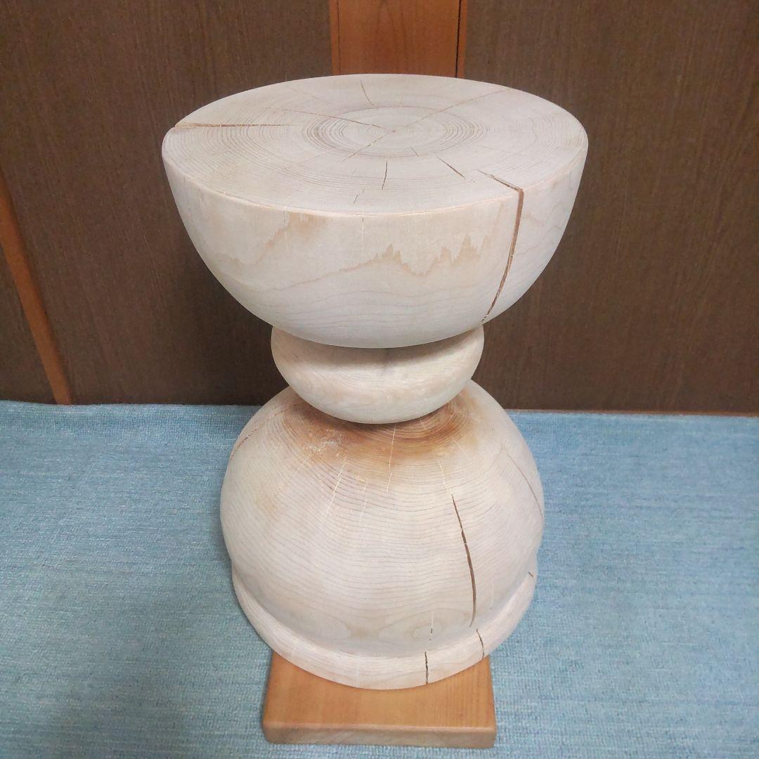 ヒバ丸太椅子 スツール