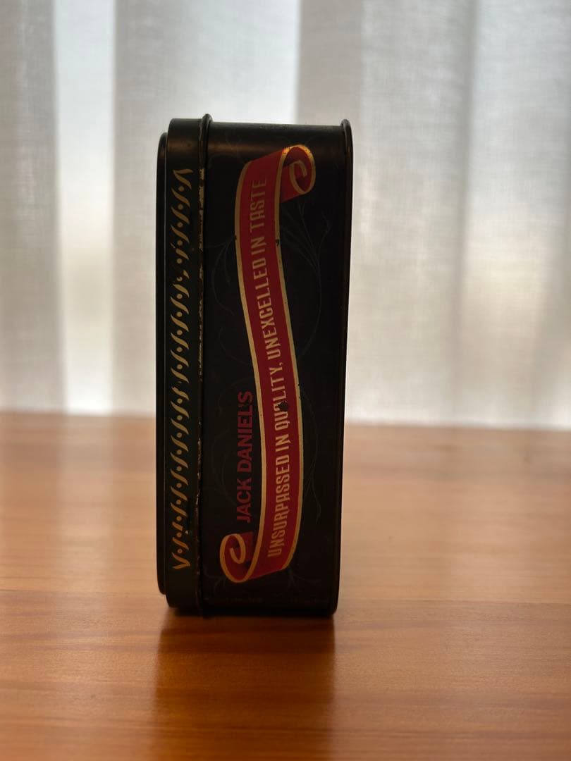 【古酒】ジャックダニエル ブリキ缶ケース、旧ボトル×2本