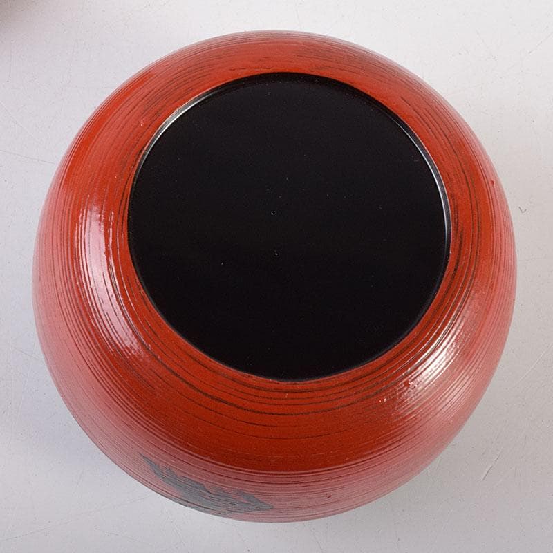 茶道具　輪島塗　岡本陽斎造　朝陽棗　共箱　V　7169