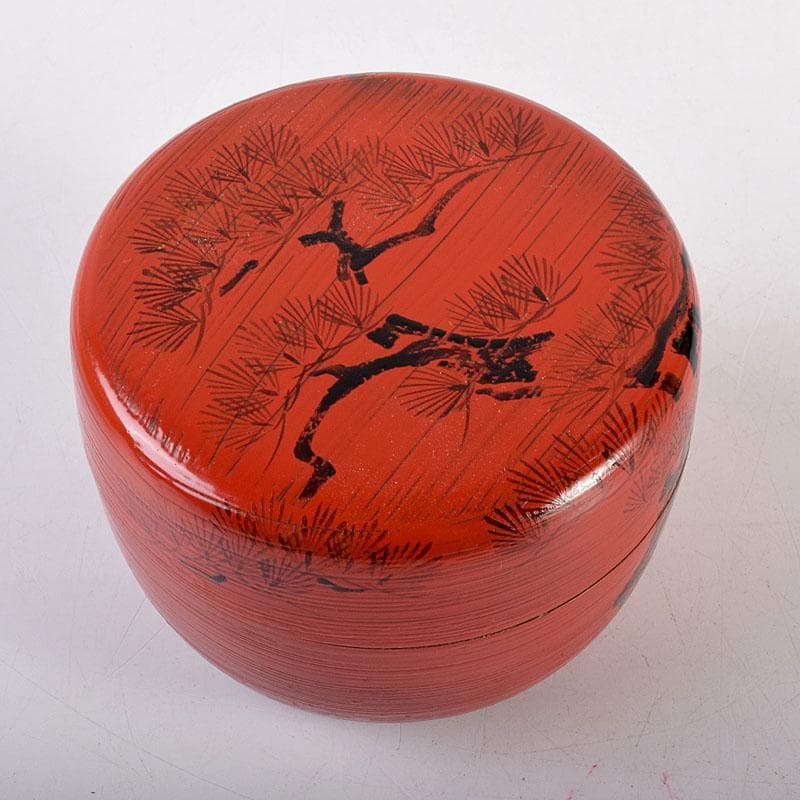 茶道具　輪島塗　岡本陽斎造　朝陽棗　共箱　V　7169