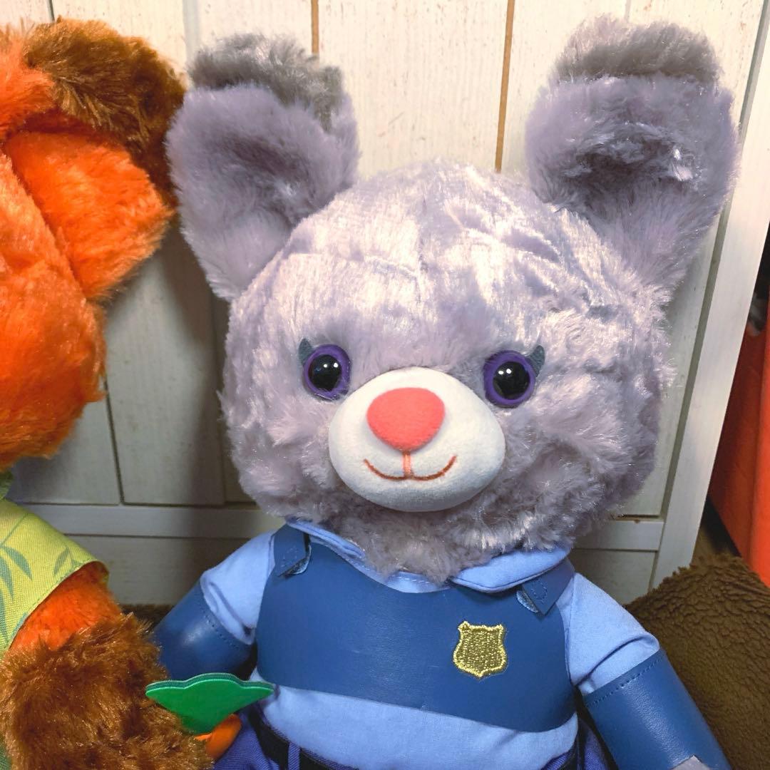 ディズニーストア　ユニベアシティ　ズートピア　ニック　ジュディ　ぬいぐるみ