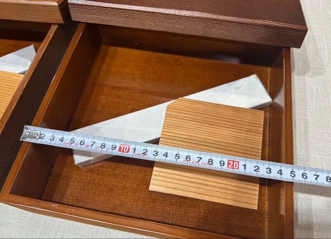 大館工芸社　大館塗　松花堂　仕切り板あり　２個