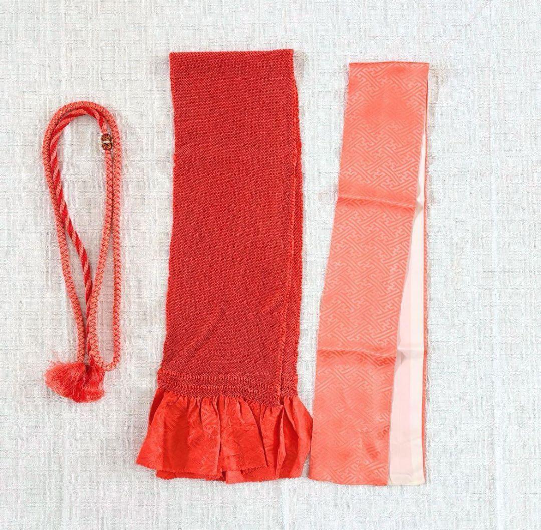 美品 振袖 フルセット 身丈155 正絹 刺繍衿 ネイビー 紺