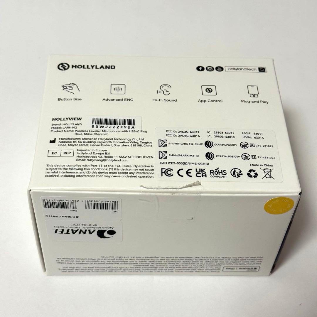 ワイヤレスマイク HOLLYLAND LARK M2 USB Type-C