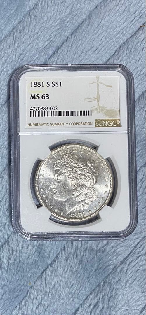 1881 S $1 銀貨 MS 63