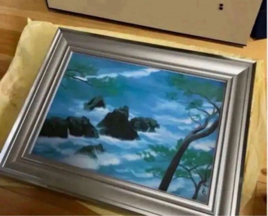 文化勲章受章作家　複製画　美品　東山魁夷　潮聲　絵画 絵画 風景画 美術品