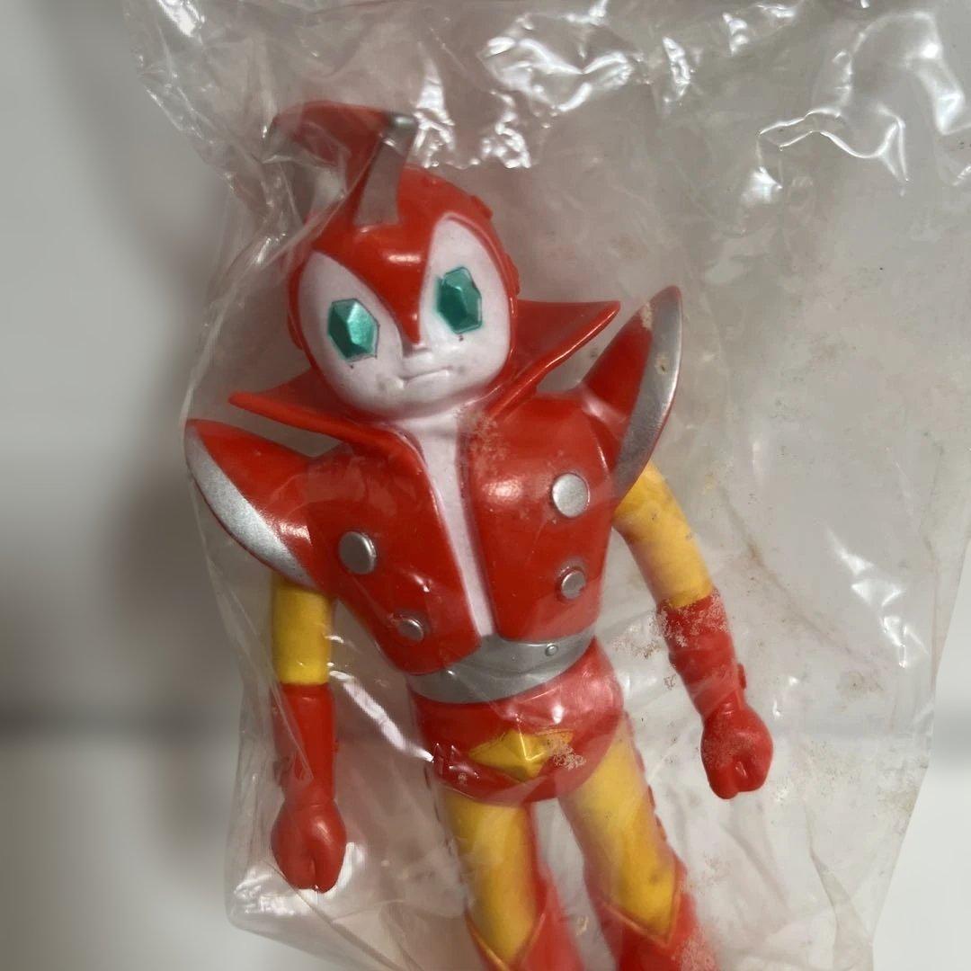 ⚠️レア　ちいさなスーパーマン　ガンバロン　ブルマァク　当時物　ミニソフビ