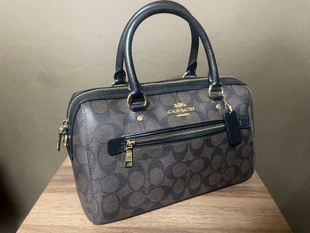 COACH ローアン サッチェル シグネチャー キャンバス