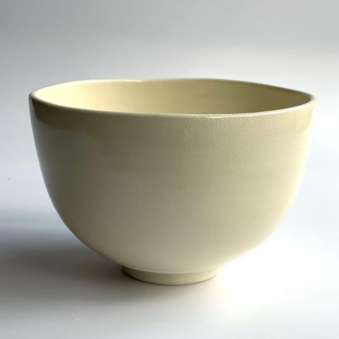 【茶碗　色絵　竹林】中村華峰　共箱