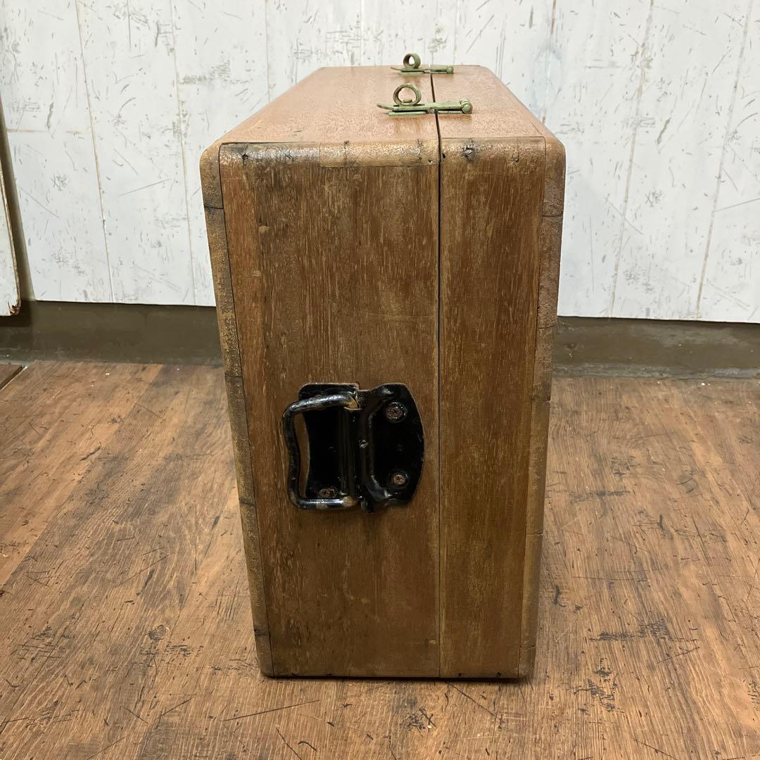 A-3 昭和レトロ サッポロビール 木製 運搬箱 リボンシトロン リボンオレンジ