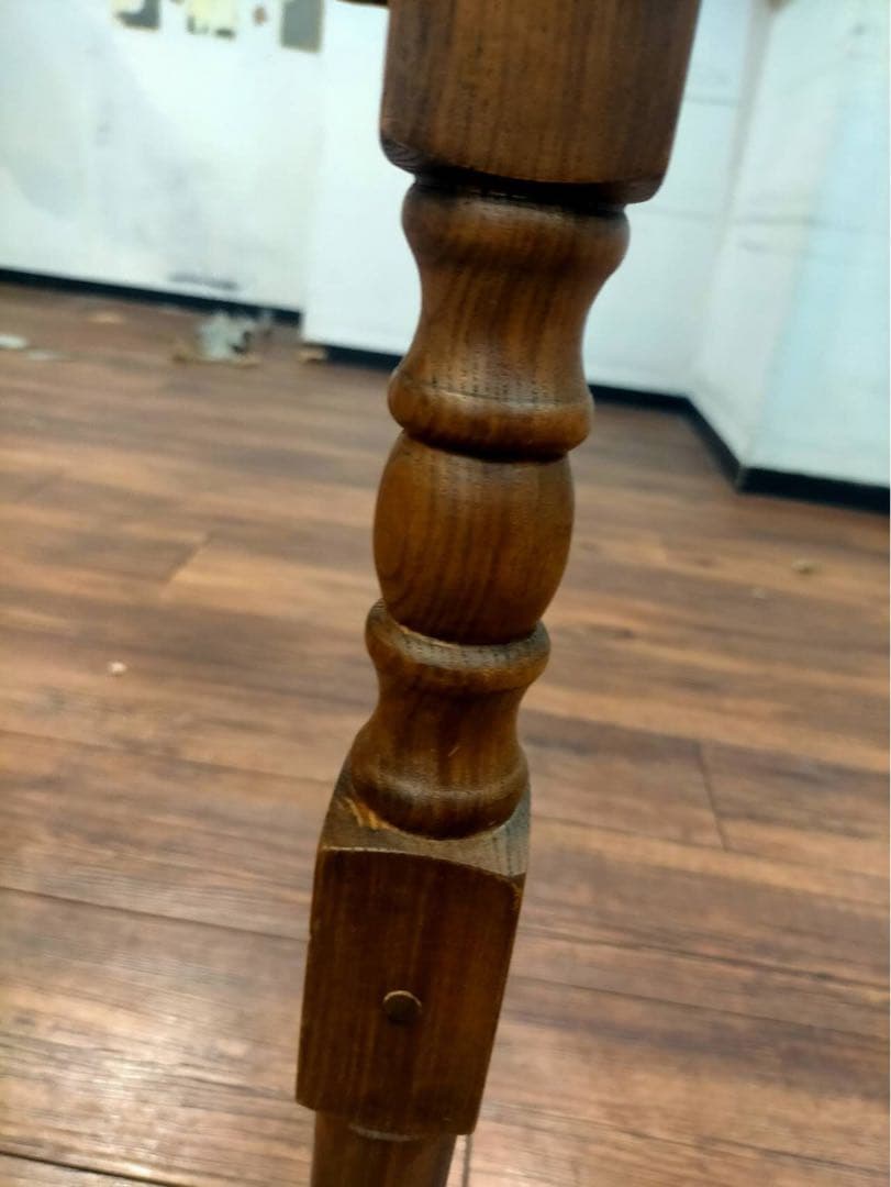 2台在庫　美容室　ヘアサロン　セット面　鏡付き ドライヤー収納可能　木製