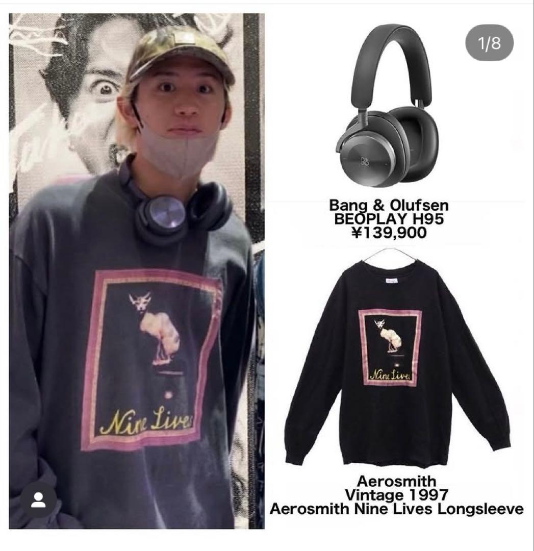 エアロスミス　Nine Lives ロングスリーブTシャツ　97年