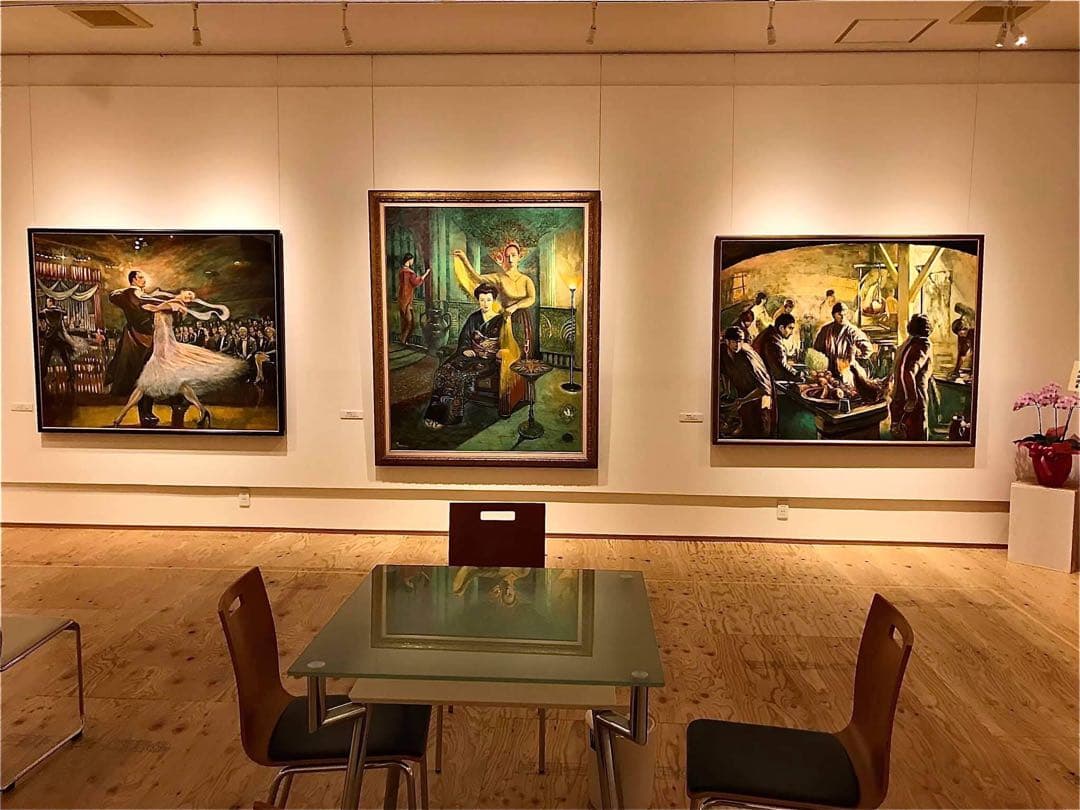 ドガのフリーハンドによる水彩画での模写水彩画 作品