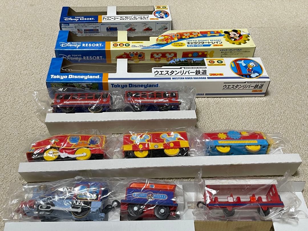 【ディズニー プラレール】鉄道 車両 トレイン ミッキー  まとめ ３点セット