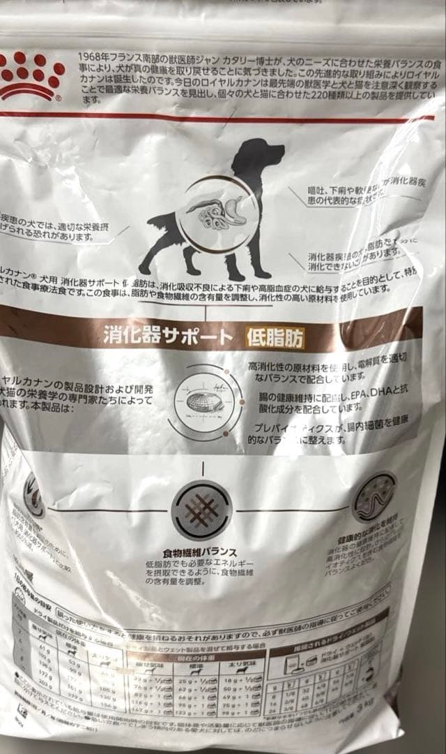ロイヤルカナン　消化器サポート　低脂肪　　３kg