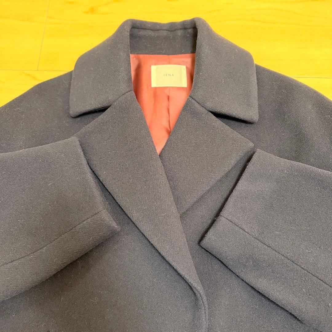 【美品】イエナ ロングコート 紺 S