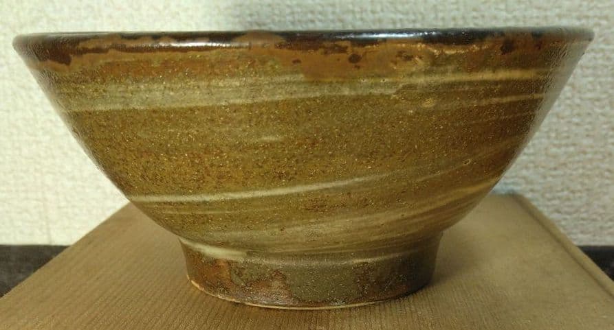 人間国宝 金城次郎 魚紋茶碗 栞 共箱 美品 壺屋焼 壷屋焼 やちむん 魚2匹