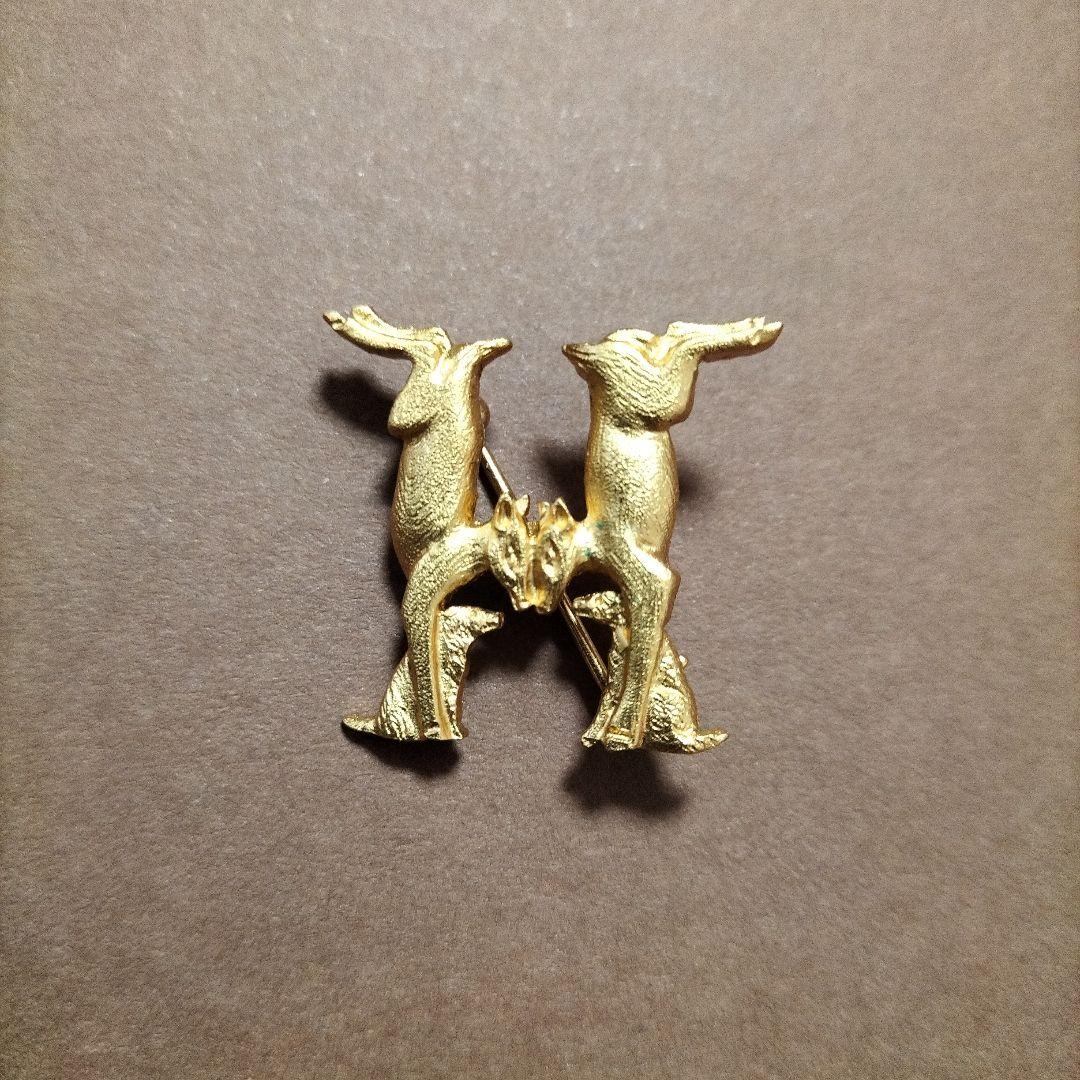 HERMES　エルメス　動物ビンテージブローチ